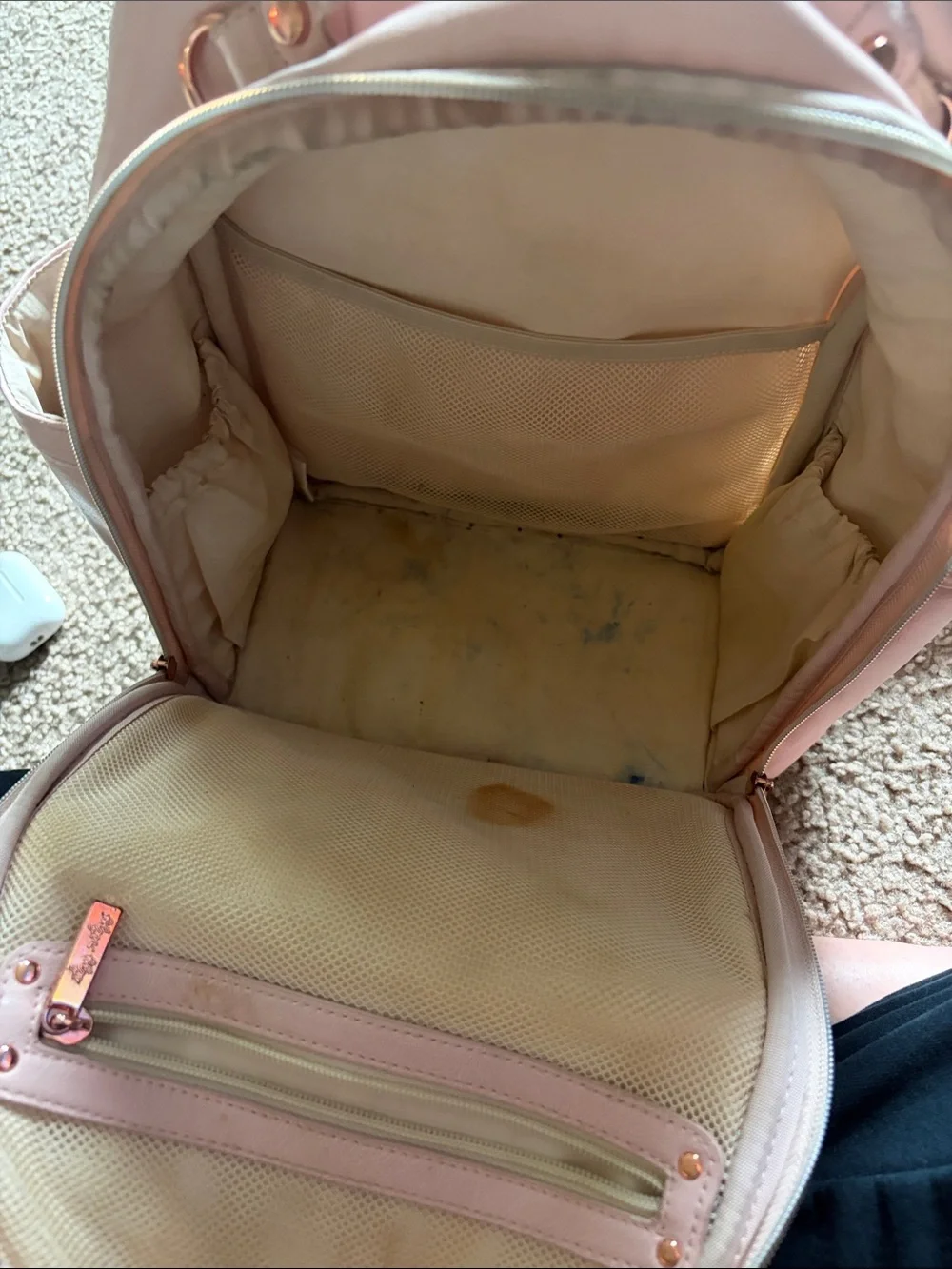 Itzy Ritzy Mini Boss Bag— Blush Pink Leather PLAY CONDITION